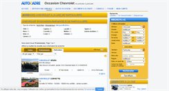 Desktop Screenshot of chevrolet-particulier.autocadre.com