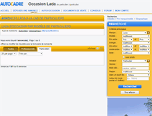 Tablet Screenshot of lada-particulier.autocadre.com