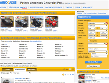 Tablet Screenshot of chevrolet-pro.autocadre.com