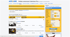 Desktop Screenshot of caterham-pro.autocadre.com