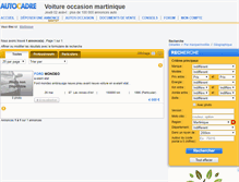 Tablet Screenshot of martinique.autocadre.com