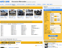 Tablet Screenshot of mercedes-particulier.autocadre.com
