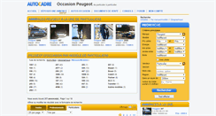 Desktop Screenshot of peugeot-particulier.autocadre.com