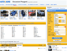 Tablet Screenshot of peugeot-particulier.autocadre.com